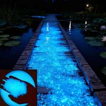 4000pcs Glow-In-The-Dark Stones, Colorful Luminous Decorative Pebbles, Suitable For Garden, Backyard, Lawn, Path, Fish Tank, Flower Pot. Outdoor Fluorescent Stones, Suitable For Party, Holiday, Wedding Decoration, Waterproof Handmade DIY Ornaments, Zen Atmosphere - Multicolor - View 11