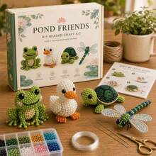 Kit DIY de adorno de pájaro con cuentas 3D hecho a mano (4 pájaros), materiales de cuentas completos + instrucciones paso a paso, paquete de materiales de manualidades de ocio curativo, regalo creativo para entusiastas de lo hecho a mano, decoración de escritorio para el hogar - Multicolor - Ver 16