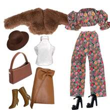 1/6 Doll Dlothes Set 11.5 Inch Doll Outfit Fit For 30cm BJD Doll Babi Doll Super Model Doll Clothes Suit Fur Coat Dress Pants Hats Bags Shoes And Doll Dress Up Accessories - Multicolor - View 19