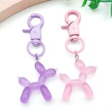 6pcs Multicolor Matte Painted Swivel Lobster Clasps Candy Color Spring Snap Hooks Ring For DIY Keychain Bag Pendant Jewelry Making Supplies - Multicolor - View 5