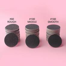 60Pcs Replacement Sandpaper Discs For Electric Foot File, Replaceable Disposable Sandpaper, Callus Remover Tool, Suitable For Men And Women With Dead Cracked Hard Skin - Black - View 5