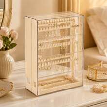 1pc Display Stand, Keychain Storage Rack, Phone Lanyard, Anime Merchandise, Small Storage Box, Badge Display Rack, High-End Exquisite Earrings, Studs, Necklace, Bracelet, Jewelry, Large Capacity Luxury Transparent Anti-Oxidation Display Rack, Jewelry Storage Box - Multicolor - View 3