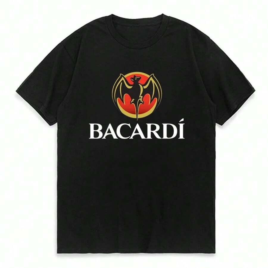 New Logo Mens T Shirt Fashion Summer Oversized Short SleeveTops Tee Cool Casual Breathable T Shirt - 黑色 - 查看 1