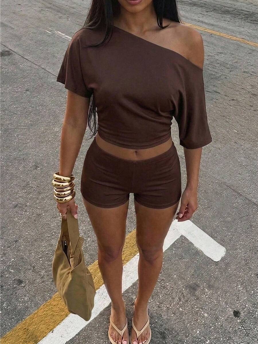 Women Two-Piece Outfits - Different Colored 4 - View 1