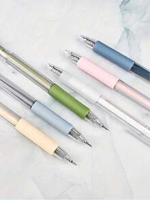 10pcs/Set (5 Pens + 5 Replacement Blades) Morandi Color Series Retractable Multi-Function Craft Knife, Precision Paper Cutting Art Tool, Suitable For DIY Scrapbooking, Planner And Sticker Carving, Aesthetic Stationery Supplies - Silver - View 8