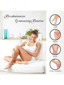 Unisex Crystal Painless Hair Removal Device, Easily Removes Hair On Back, Arms And Legs! No Physical Depilation Required, Reusable And Easy To Clean, Convenient To Carry. An Essential Gadget For Summer And Winter Travel, Also Easy To Clean. - Multicolor - View 3