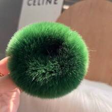 Korean Minimalist Genuine Rabbit Fur Scrunchie Cute Ponytail Hair Tie Internet Celebrity French Vintage Hair Accessory Autumn/Winter - Multicolor - View 23