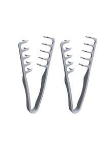 Portable Fluffy Wide-Tooth Comb, Rich Texture, Unisex, ABS Plastic Material, Suitable For Coarse, Curly, Wavy And Natural Hair Types, Ideal For Home And Travel Use, Easy To Style - One Size Fits All - View 9