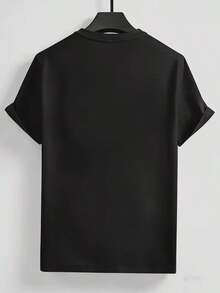 Men T-Shirts - 黑色 - 查看 2