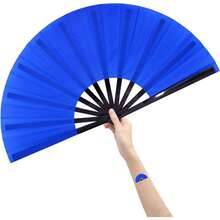 Abanico Grande  El Que Truena Al Abrir Azul - A - Ver 6