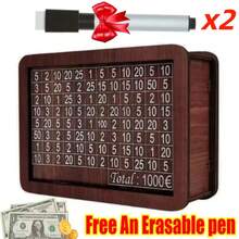 2pcs Money Box Set (1 Money Box + 1 Marker Pen) 1000/3000/10000 Euro Savings Box, 3 Sizes Available, Wooden Reusable Money Vault, Kids Challenge Savings Box, High-Quality Wooden With Number Counter, Can Store Coins And Banknotes, Perfect Gift For Friends And Family, Suitable For Thanksgiving And All Occasions - Piggy Bank - View 16