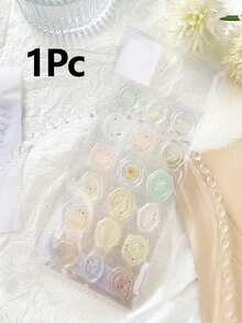 18pcs Vintage Wax Seal Candy Stickers, Suitable For Scrapbooking, Journaling, Stationery And Art Supplies, Used For Envelope Sealing And Journal Decoration - Multicolor - View 14