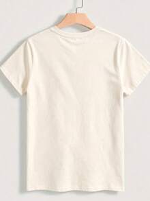 Women T-Shirts - 杏色 - 查看 3