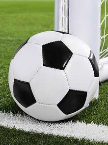 1 Set Classic Black & White Square Pattern Size 5 Football, Adult World Cup Outdoor Sports Ball - Multicolor - View 3