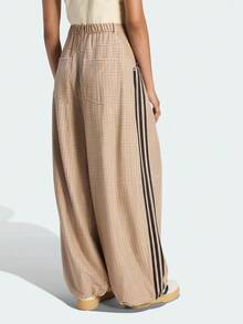 Adidas Originals 女款 ORIGINALS CHECKS 寬鬆長褲 復古拼接條紋休閒運動格紋褲 LE8309 - 棕色 - 查看 3