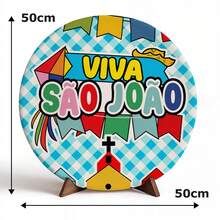 Round Panel Covers Table Panel 50x50 Festa Junina - MS-284 - 查看 4