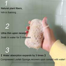 1/2/4/6pcs Loofah Exfoliating Body Brush - Gentle Bath Sponge, Suitable For Men & Women, Daily Use Or Kitchen Cleaning - Luffa Pancake - View 7
