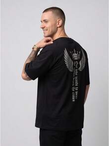Men T-Shirts - 黑色 - 查看 4