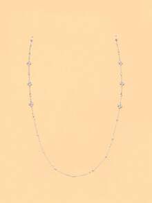 1pc Zirconia Flower Face Chain Eyeglass Chain Anti-Slip Anti-Drop Chain French Fashion Women Accessory - Flowers - View 6