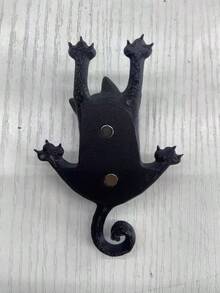 Cute "Hold On" Black Cat Fridge Magnet, Fun 3D Cat Magnet Kitchen Decor, Adorable Photo & Note Clip Magnet, Perfect Gift For Cat Lovers - Black Cat Edition - View 6