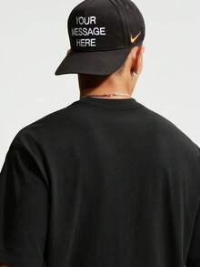 Nike Men's AS U NSW TEE LSE YMH 1 Short Sleeve Knit Collarless T-Shirt TIQ5861-010 - Black - View 4