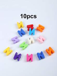 Randomly Mix 10/50/100pcs Acrylic Letter Beads For Jewelry Making Supplies, Colorful Big Alphabet Charm For DIY Bracelet Necklace Craft Bead - Colorful Letter Beads - View 31