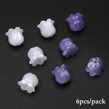 beadia 6-7件 3D鈴蘭 UV變色珠－DIY手工手鍊、項鍊、耳環，小商家珠寶製作過程用品 - 珠 - 查看 10
