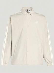 Adidas Jaket Pria ST 3ST COACH J Tenun Tanpa Tudung KR2500 - Krem - View 3