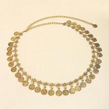 Bohemian Gold Chain Belt For Women, Vintage Decorative Waist Belt Metal Waist Chain For Dresses, Summer Halloween Accessory - Gold - View 4