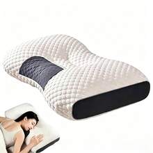 Ultra-Soft Neck Support Pillow With Removable & Washable Cover, Provides Exceptional Comfort, Breathable Fabric. Essential For Modern Bedroom, Home Decor, Gift - 1 Piece - View 2