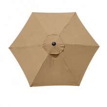 Multi-Color Round Outdoor Patio Umbrella Replacement Canopy, Minimalist Solid Color Sunshade Fabric, UV Protection Umbrella Cover Accessory Without Frame, Suitable For Villa, Cafe, Park, Terrace, Yard, Summer Outdoor Use - A - View 13