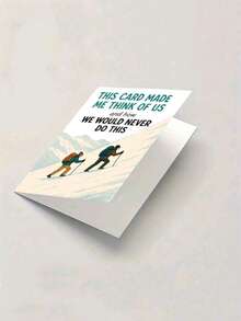Humorous Hiking Card | Perfect For Friends Or Couples - "This Card Reminds Me Of Us, We Would Never Do That" - Suitable For Birthdays, Anniversaries, Or Other Occasions - Includes Envelope And Hiking Keychain - A - View 7