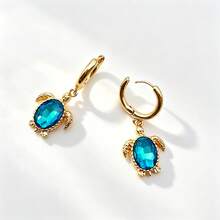 1 Pair French Island Vacation Style Metal Pendant Earrings - Gold - View 7