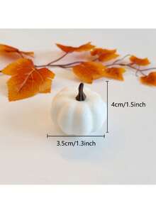 1/5/10pcs Artificial Mini Pumpkin, Suitable For Halloween DIY Wreath Handmade, Autumn Home Decor, Kitchen Tabletop Decoration, Seasonal Fruit Bowl Display, Autumn Door Wreath, Thanksgiving Table Centerpiece, Autumn Wedding Decoration, Tabletop Party Artificial Decoration Props - New Model - View 5