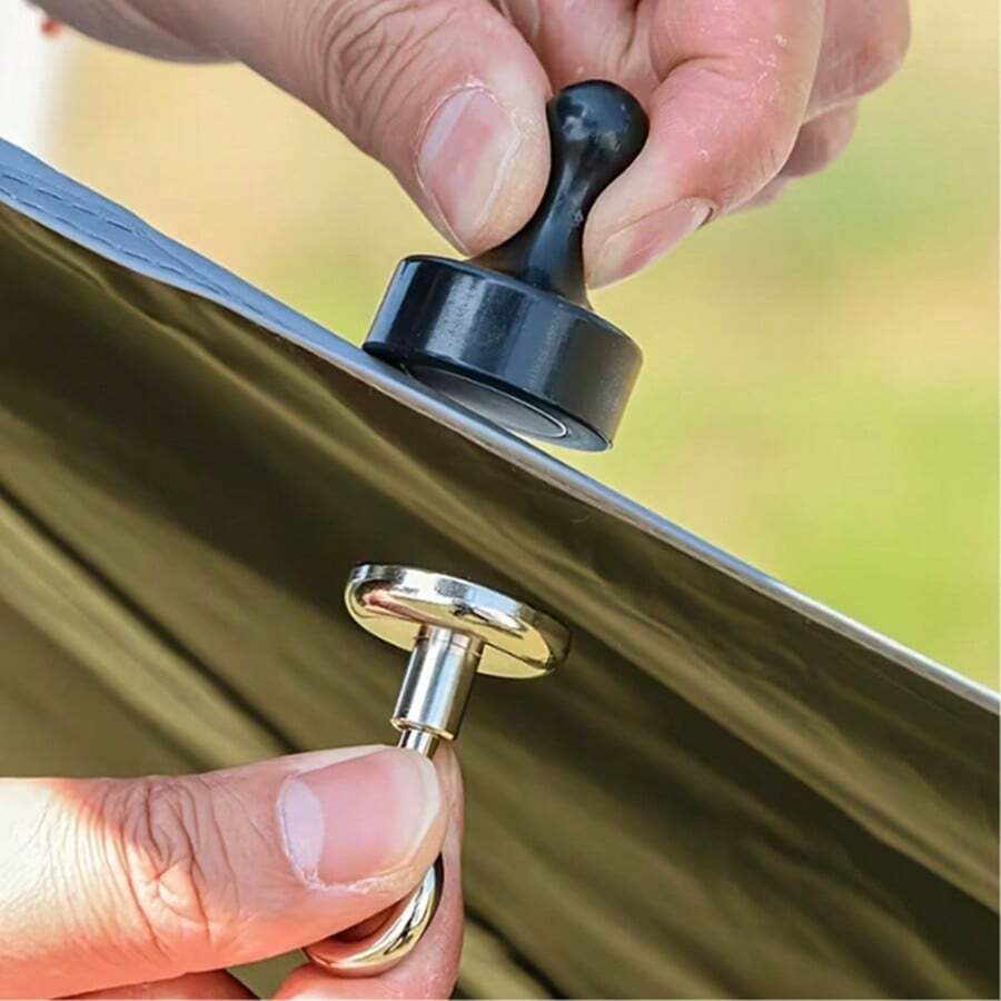 1/2pcs/Set Outdoor Tent Hooks, Camping Lantern Top Fixing Clips, Key Ring Hooks, Secure Hanging, Suitable For Outdoor Clothes Drying, Camping And Other Activities Lantern Hanging Hooks, Multi-Functional Practical Hooks