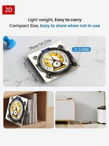 Timbangan Berat Badan Digital dengan Teknologi Step-On, Kaca Tempered Tebal, Timbangan Kamar Mandi LED, Deteksi Suhu, Hadiah Penurunan Berat Badan dari Timbangan Digital - A - View 5