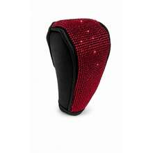 Bling Rhinestone Car Gear Shift Knob Cover, Crystal Diamond Auto Shift Lever Decor,Upgraded To A New Color, Leopard Print Diamond Gear Lever - A - View 9