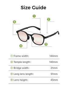 Beneunder Wellington Frame Sculpting Foldable Fashion Glasses FD003 - Orange - View 9