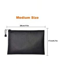 Fireproof Document Bag With Waterproof Zipper, Fireproof Storage Pouch, Fireproof Wallet For Documents, Credit Cards, Cash, Phone, Car Keys, Passport - Multicolor - View 2