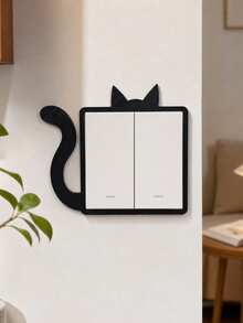 3D Printed Cat Early Shift Switch Frame Cover, Outlet Concealment Protection Frame, Switch Decoration, Modern Minimalist Home Decor, Suitable For Bathroom, Toilet, Outdoor - Multicolor - View 6