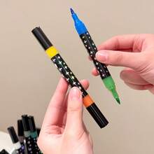 Dual-Tip Glitter Pen With Quick-Drying, Glue-Like Ink-Featuring A Fine Tip-Suitable For Scrapbooking, Card Making, Journaling, And Drawing; A Glitter Marker Set Ideal For Artists And Art Supplies. - Multi-color - View 10