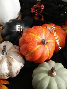 Artificial Pumpkin Decoration For Halloween, Christmas, Thanksgiving Tabletop Decor, Ideal Decoration For Holiday Parties - Multicolor - View 11