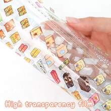 3 Sheets Sticker Material + 1 Scene Card + 1 Effect Image/Pack, Size 28*21cm, 3D Stereoscopic Fun Scene Stickers, Scrapbook Stickers, Suitable For Gifts, Office, Home, Classroom, Entertainment Toys, Student Scrapbooks - A - View 7