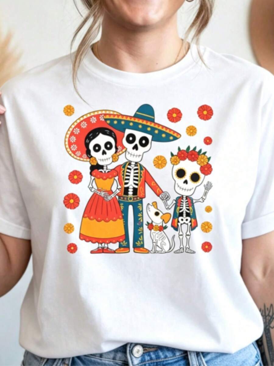 Women T-Shirts - 白色 - 查看 1