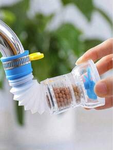 1pc 360° Rotating Faucet Nozzle With Filter, Water-Saving Spray Head For Kitchen And Bathroom, Durable Silicone Connector, Adjustable Flow, High Pressure Spray, Easy Install Sink Faucet Aerator - View 3