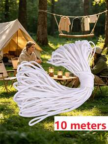 10/50/100m Black Nylon Braided Rope, Durable Twisted Polypropylene Cord, Suitable For Outdoor Use, Clothesline, Tent DIY, Handicraft And Binding - Multicolor - View 17