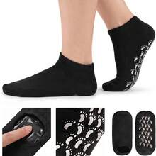 1 Pair 8.86 Inch Silicone Moisturizing Socks For Women, Soft Foot Care Hydrating Socks, Reusable Moisturizing Socks For Dry Cracked Feet Rough Heels Skin Repair - Moisturizing Socks - View 8