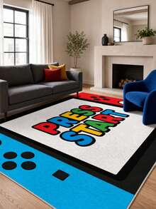 1pc Game-Themed Rug Is Perfect For Game Enthusiasts' Home Decor Living Room And Bedroom It Features Soft Skin-Friendly Plush Comes In Multiple Sizes Is Fluffy And Comfortable And Is Washable - Multicolor - View 2