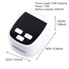Portable Mini Nail Curing Lamp With Digital Display And USB Charging, Gel Curing Lamp, Suitable For Home And Salon 650mAh - Multicolor - View 7