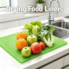 1/3/5pcs Green Perforated Sponge Refrigerator Absorbent Mat, Super Absorbent Cuttable Moisture-Proof Pad, Reusable Quick-Dry Vegetable & Fruit Drying Liner, Suitable For Refrigerator Drawer, Sink, Countertop, Dining Table Freshness Pad - Multicolor - View 2